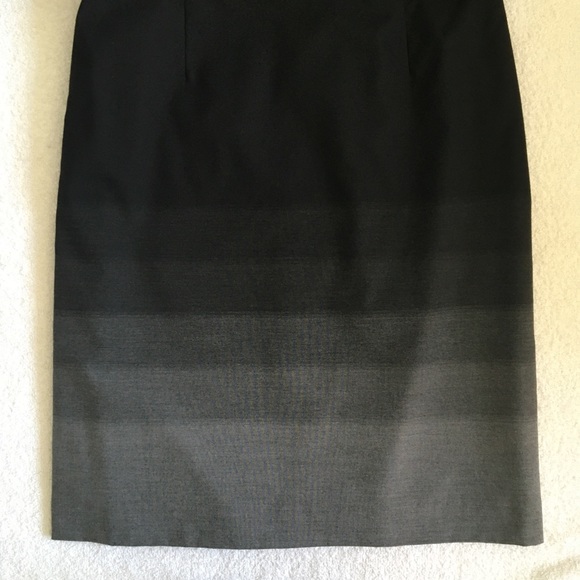 ❌ Tahari Black & Gray Ombré Sheath Dress - Picture 6 of 8